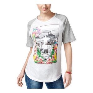 2-KUHL Womens Rio De Janeiro Graphic T-Shirt, Grey, NWT